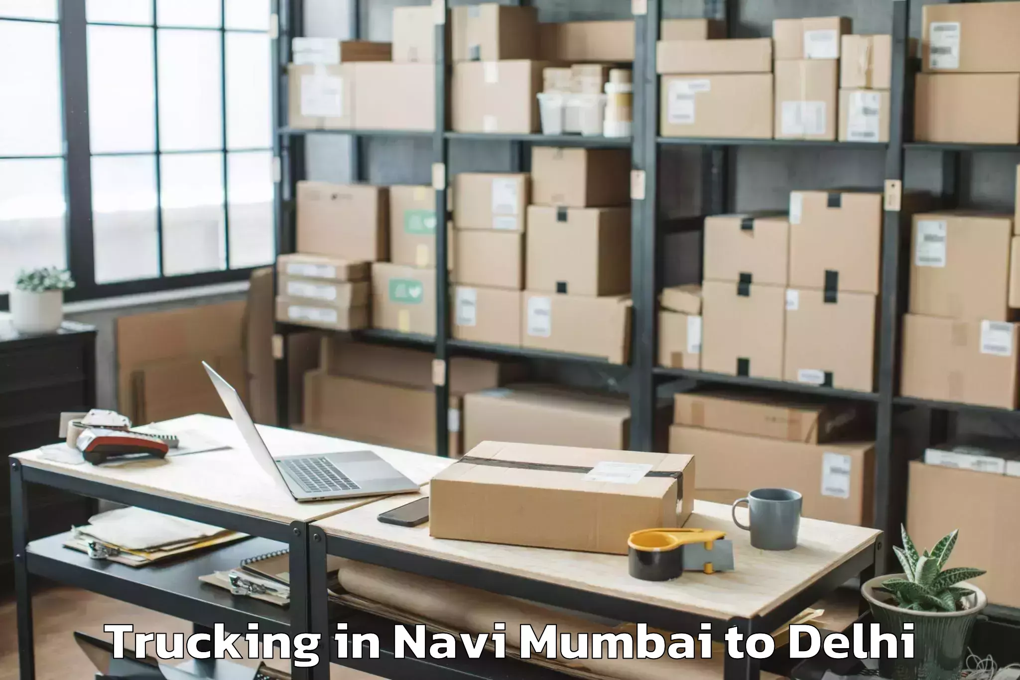 Trusted Navi Mumbai to Shahdara Trucking